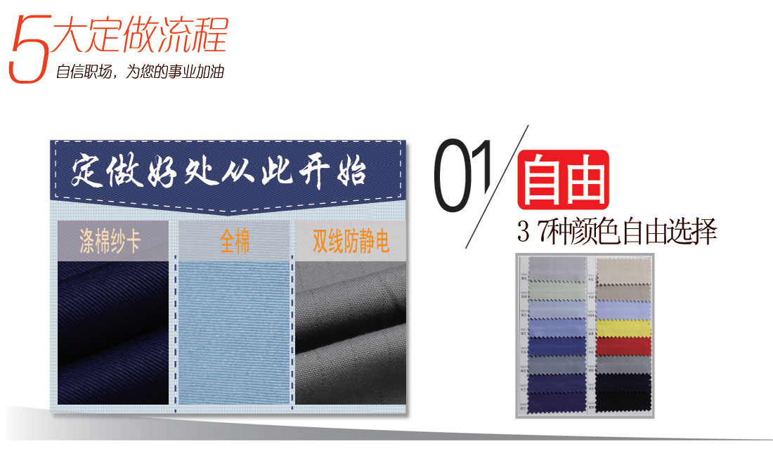 绿灰拼桔黄夏季工作服AD106(图6) 如何选取定做的工作服合适面料图